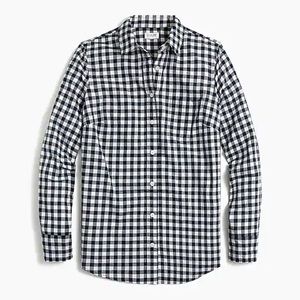 J. Crew Women’s Gingham button-up shirt in boy fit